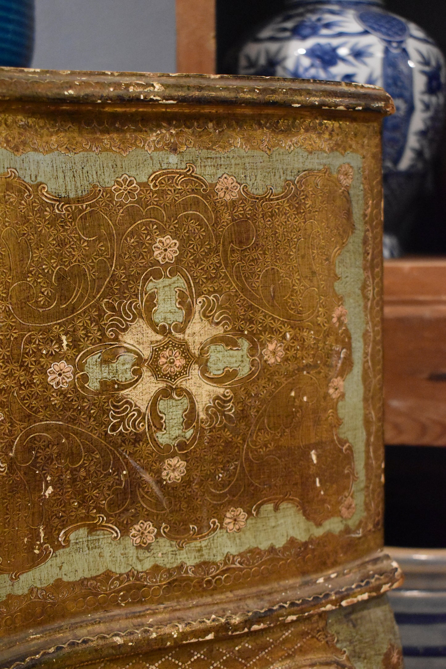 Pair of Old French Lockers with Detailed Paintings