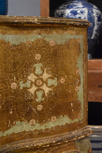 Pair of Old French Lockers with Detailed Paintings