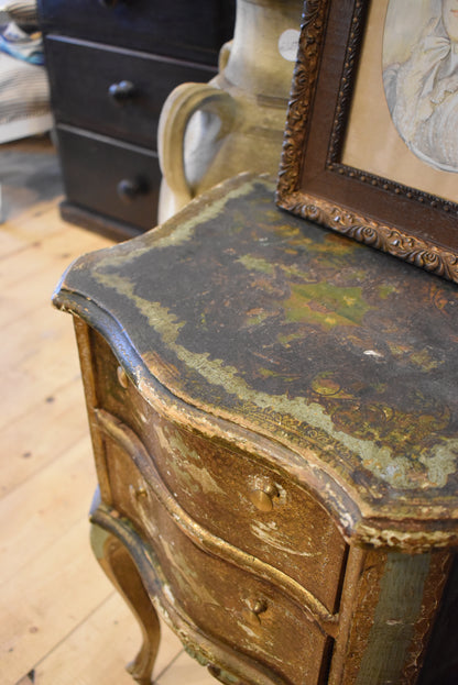 Pair of Old French Lockers with Detailed Paintings