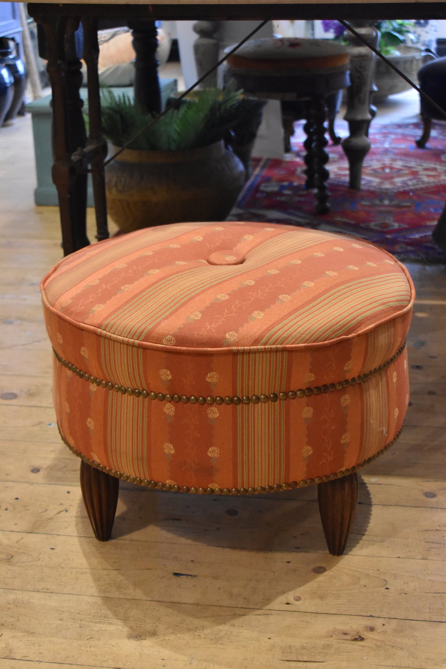 Vintage French Pouffe
