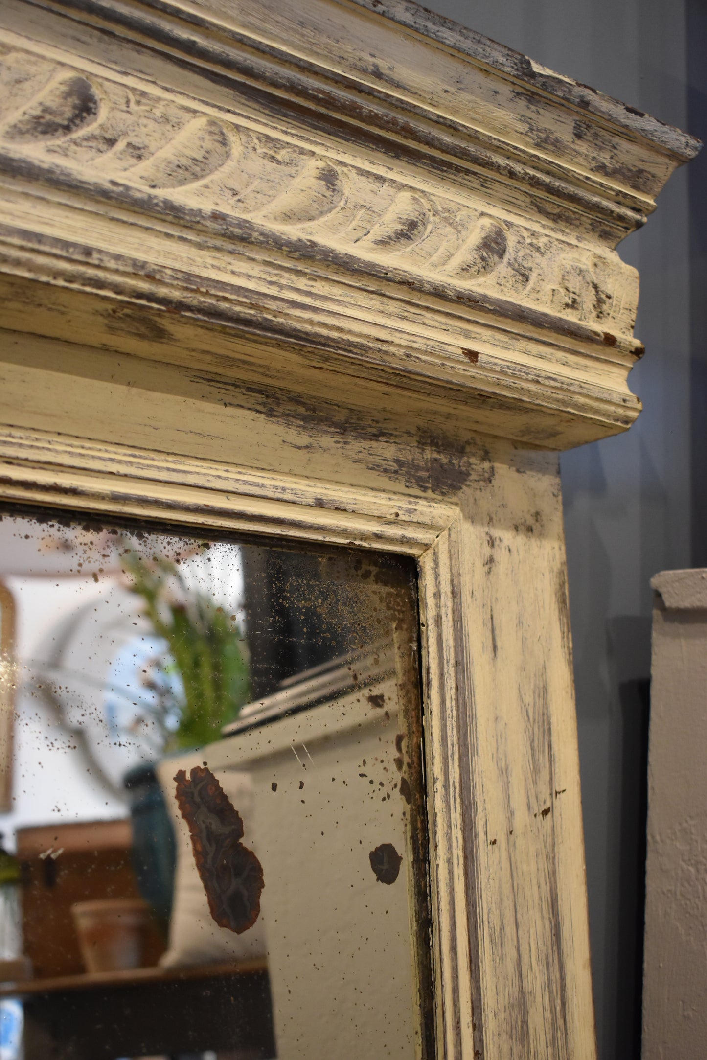 Lovely Old Distressed French Mirror