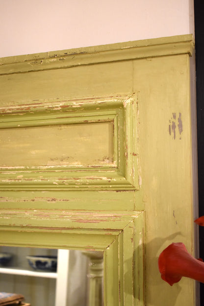 Pine French Mirror in Pistachio