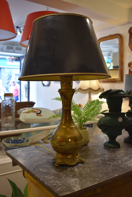 Vintage French Black and Gold Lamp