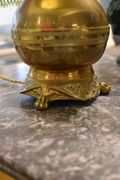 Vintage French Black and Gold Lamp