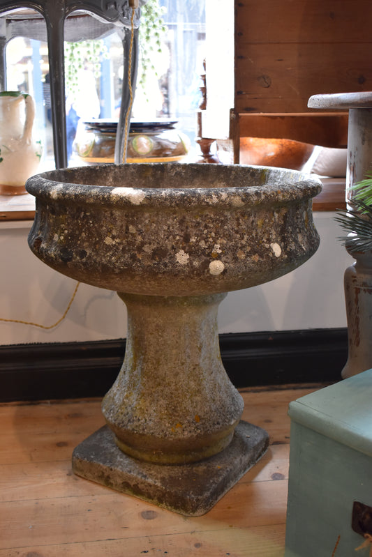 French Stone Planter / Bird Bath