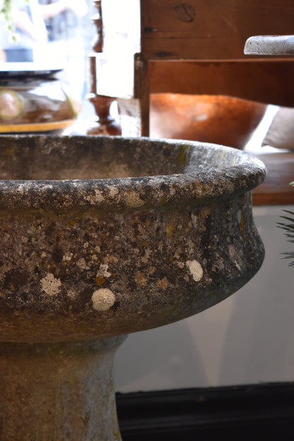 French Stone Planter / Bird Bath