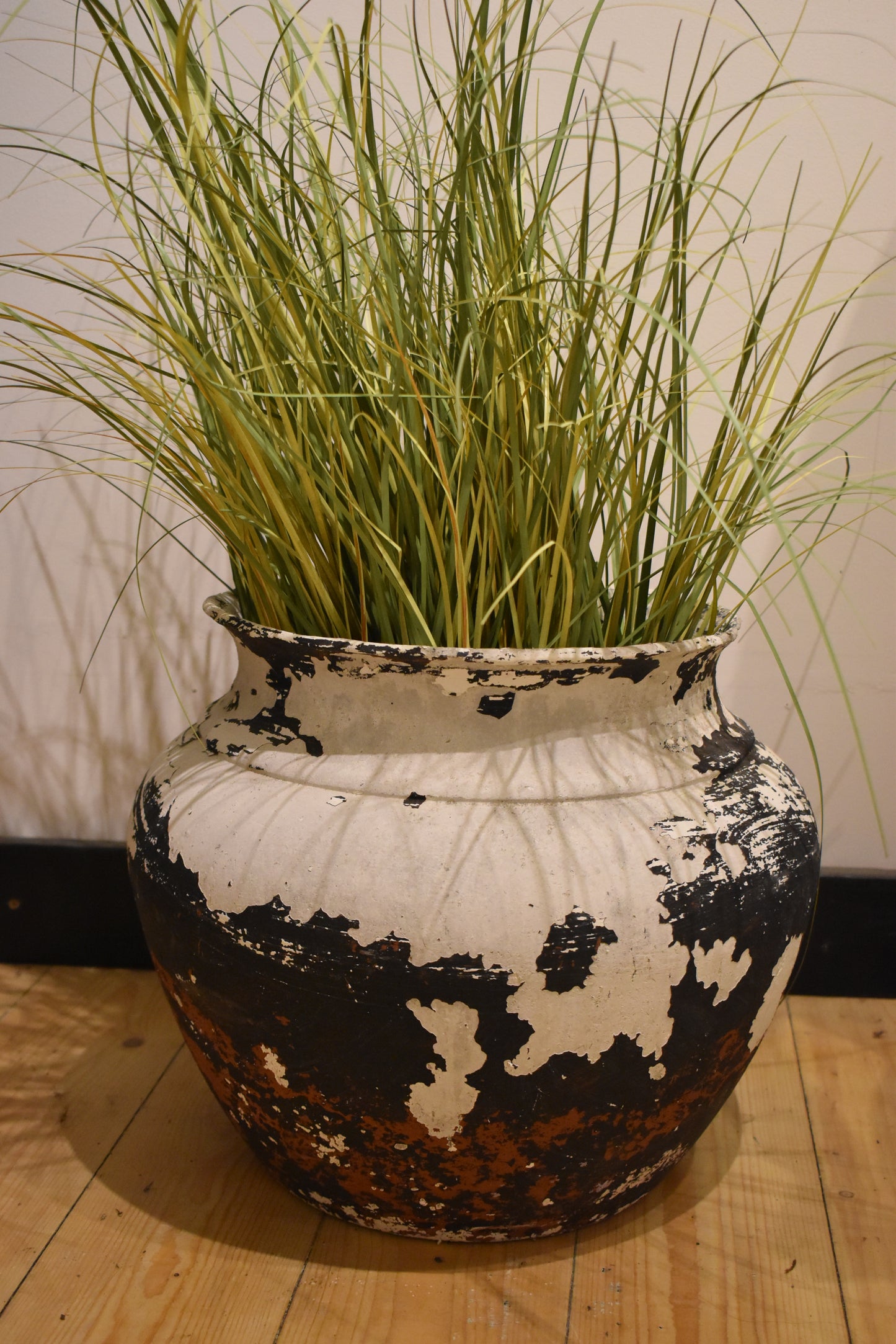 Lovely Old French Painted Plant Pot