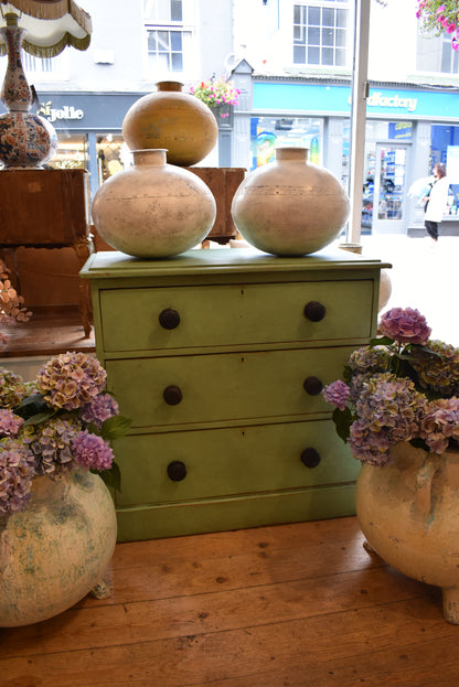 Pale Green Painted Victorian Chest of Drawers