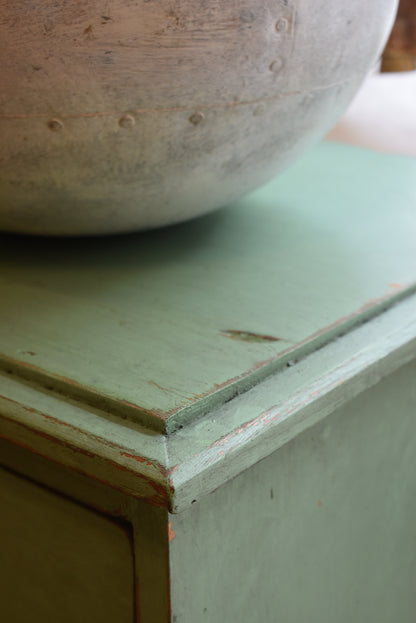 Pale Green Painted Victorian Chest of Drawers