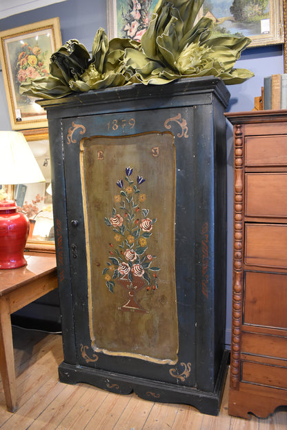 French Hand Painted Cupboard