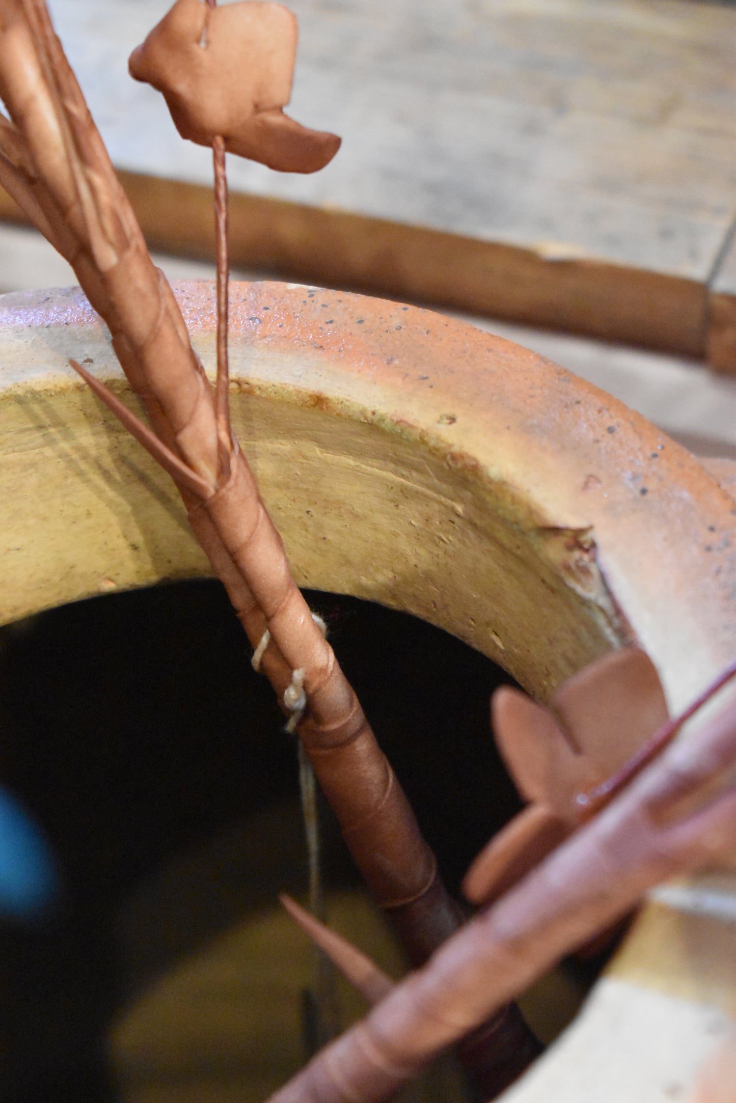 Old French Olive Pot