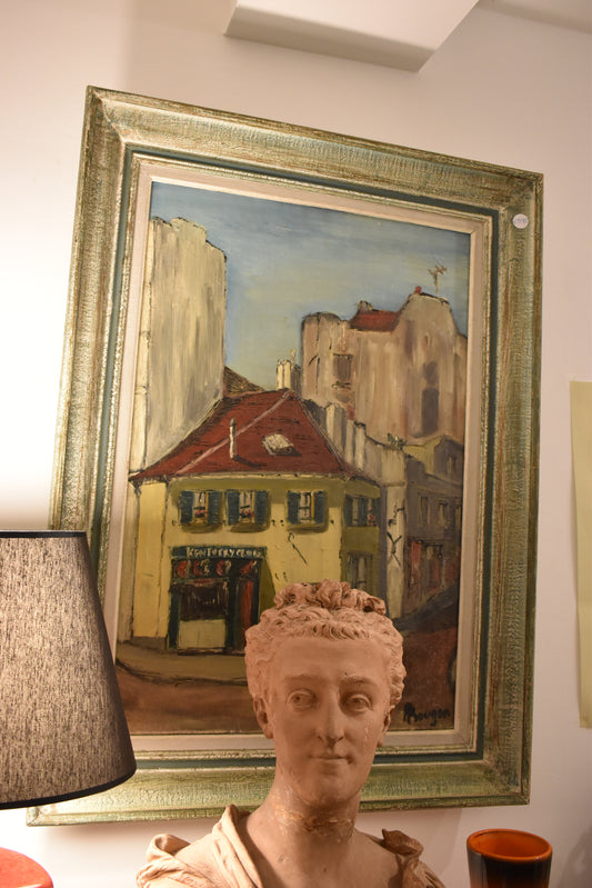 Large French Oil Painting