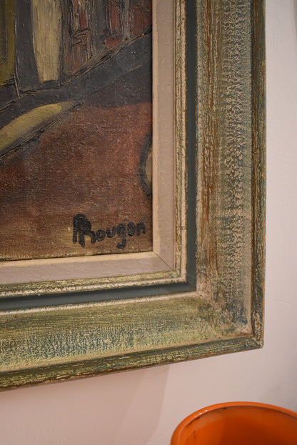 Large French Oil Painting