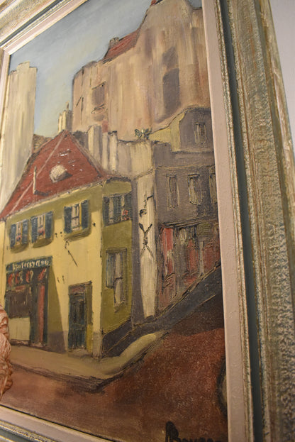 Large French Oil Painting