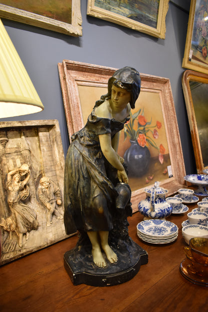 Old French Woman Statue