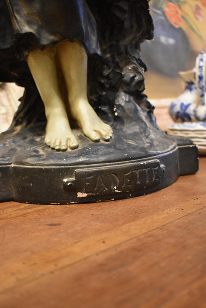 Old French Woman Statue