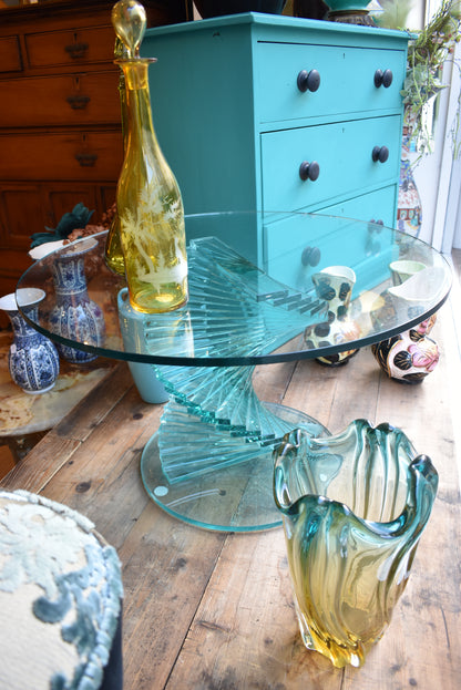 Mid Century All Glass Coffee Table