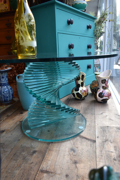 Mid Century All Glass Coffee Table