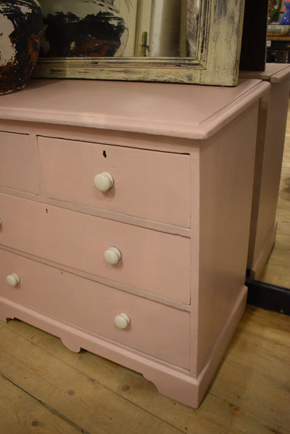 Pastel Pink Chest of Drawers