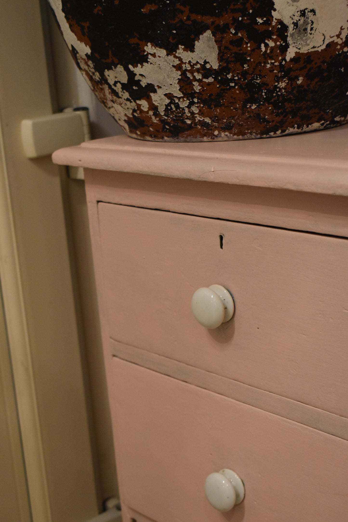 Pastel Pink Chest of Drawers