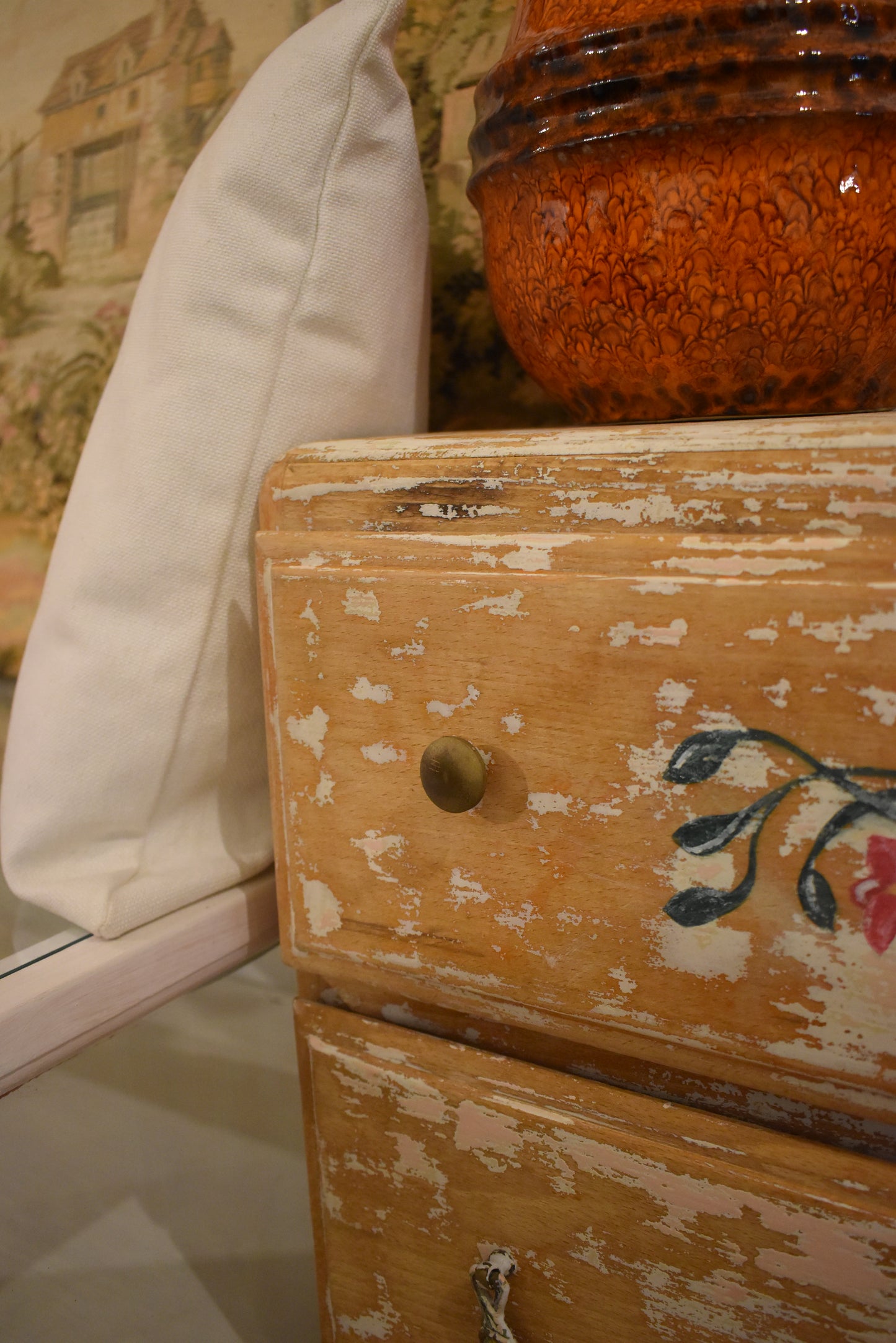 Vintage Rustic Painted Drawers