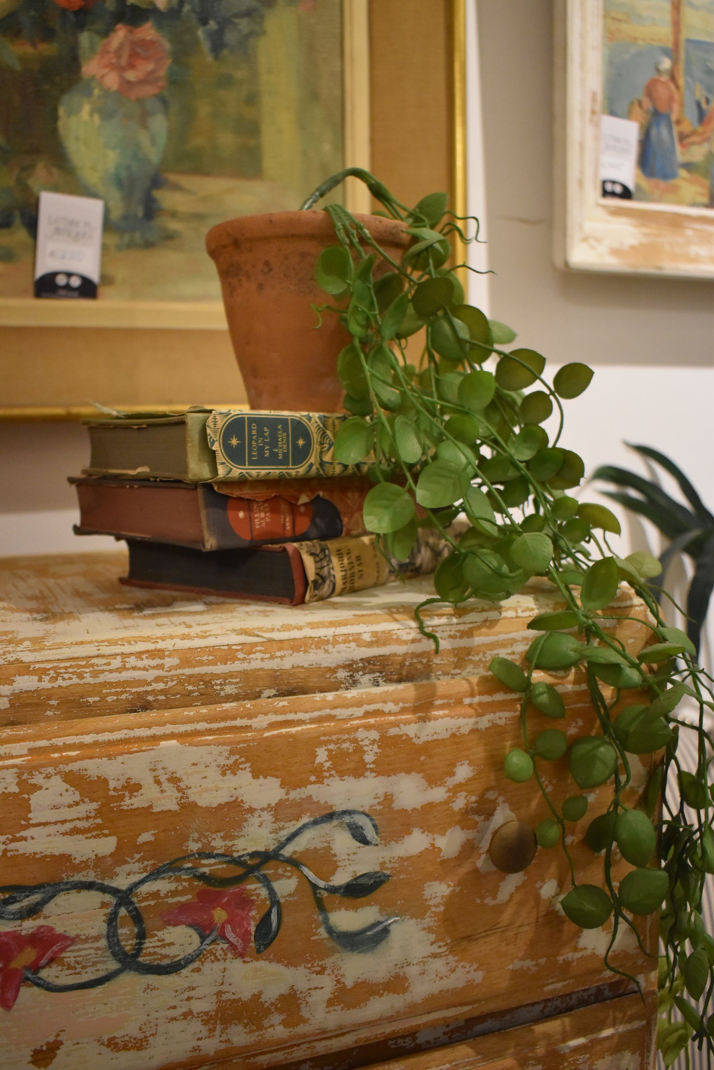 Vintage Rustic Painted Drawers