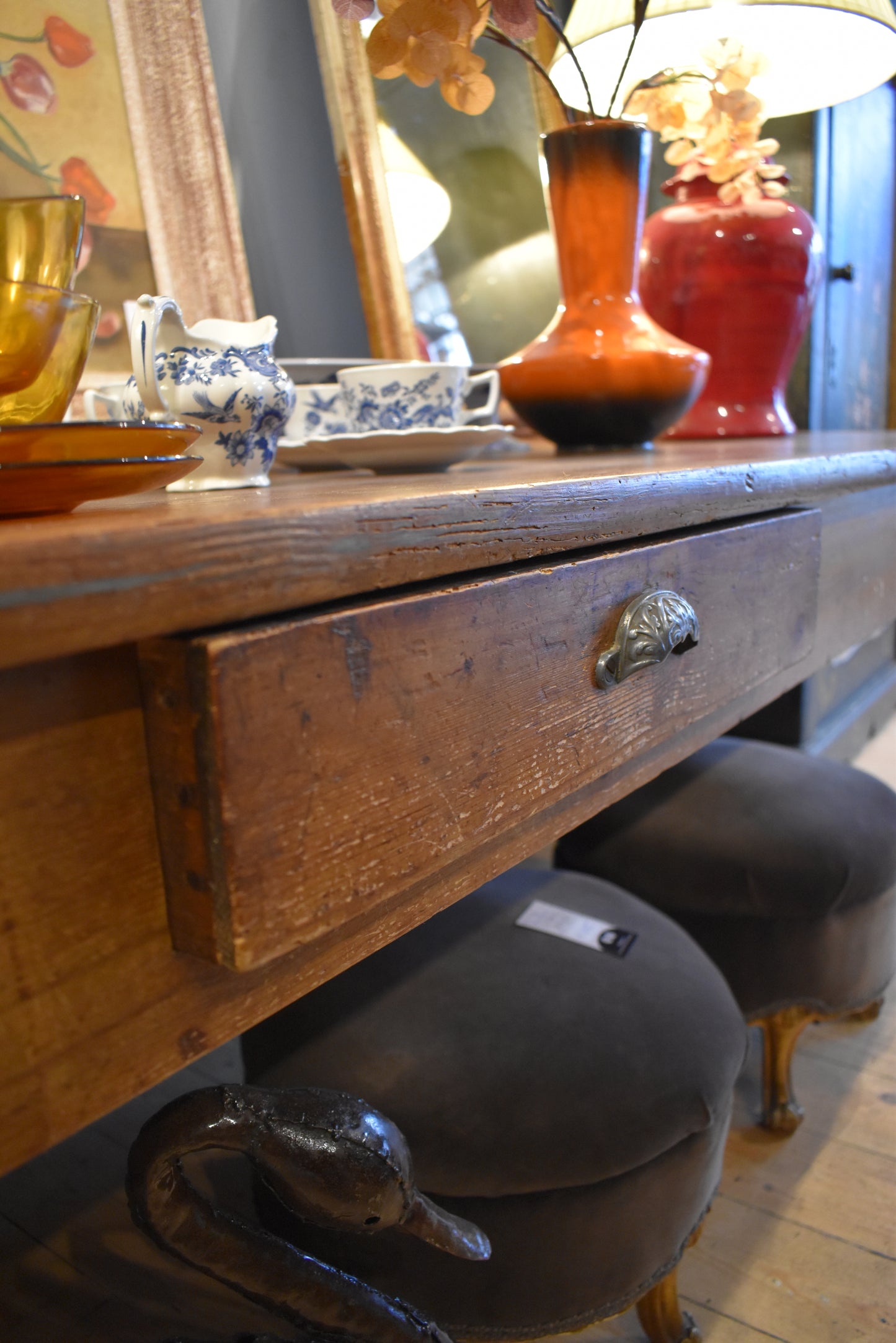 Large French Table 10/12 Seater