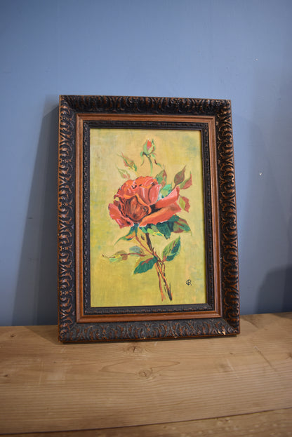 Pair of French Oil Paintings of Flower Vases