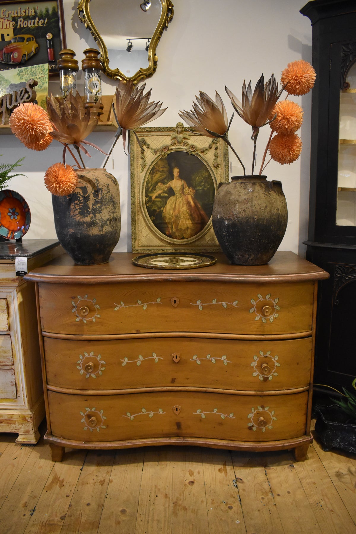 Chest of Drawers with Painted Details