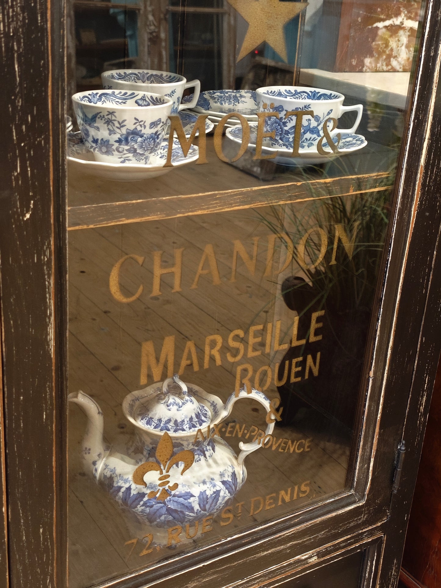 Gold Painted Cabinet