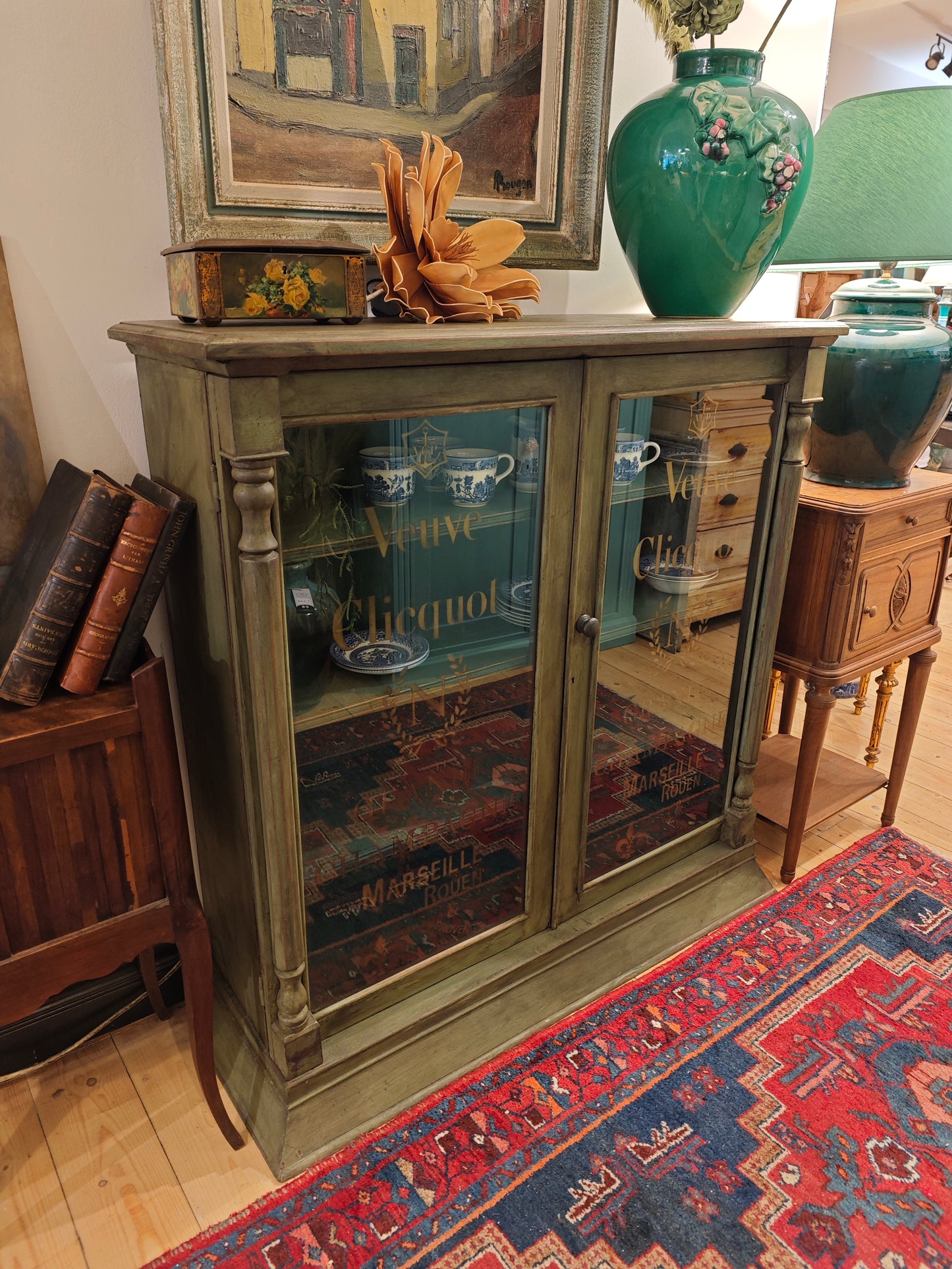 Old French Painted Cupboard