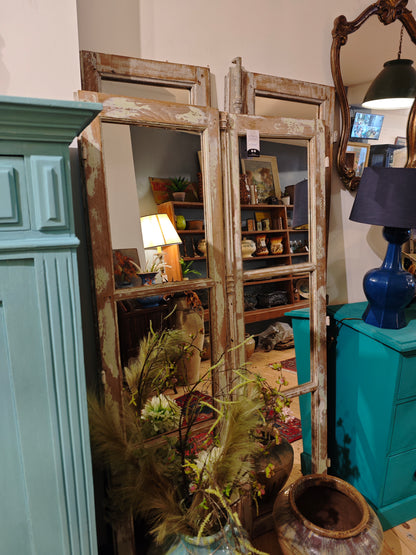Old French Mirrored Doors with Original Latches