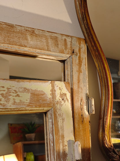 Old French Mirrored Doors with Original Latches