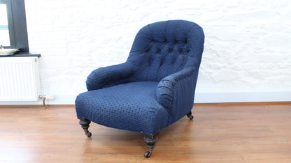 19th Century Navy Armchair