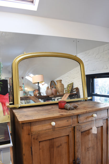 Antique Over Mantle Mirror