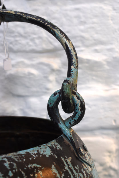 Vintage Iron Hanging Planter