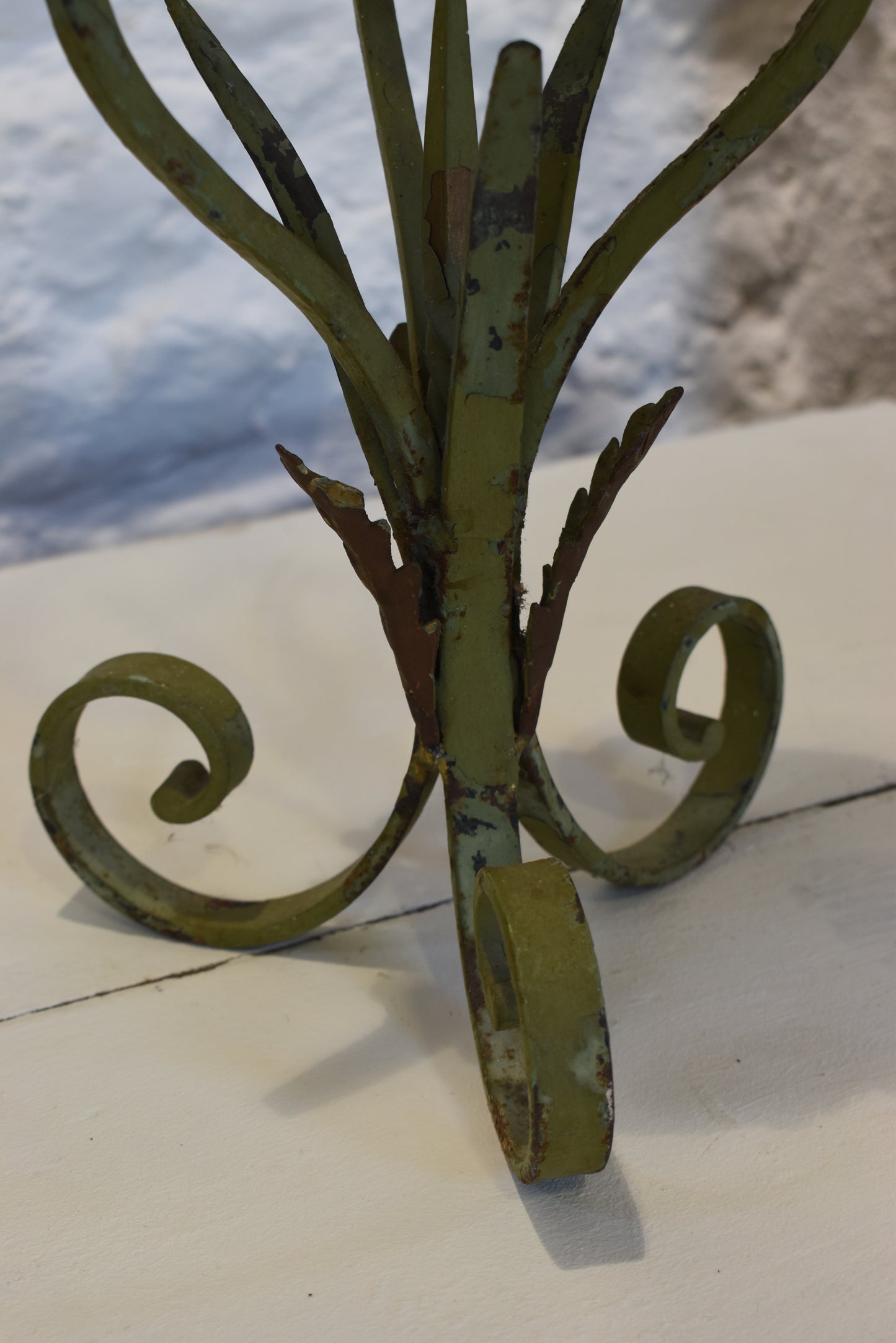 French Wrought Iron Candle Holder