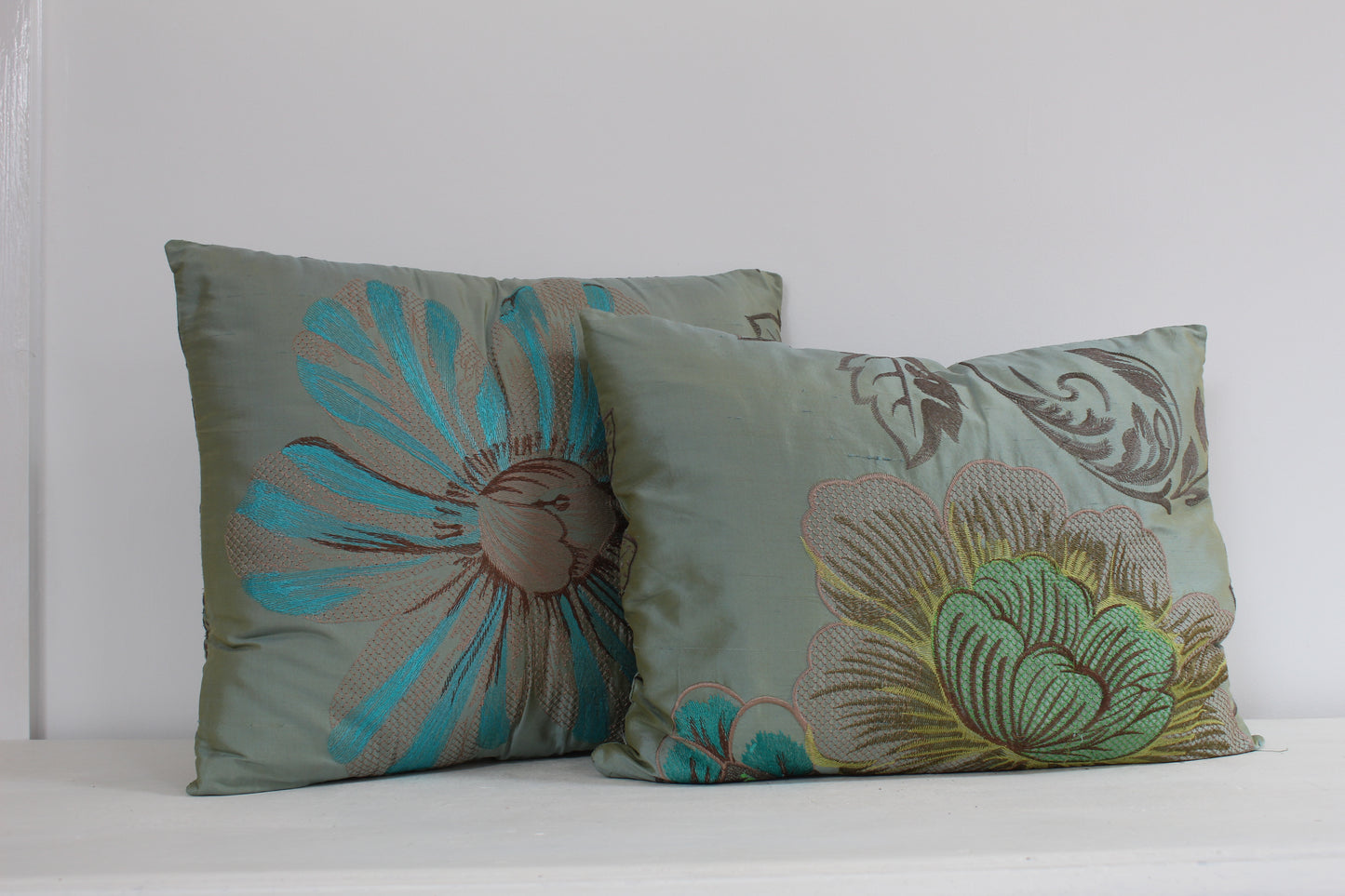 Pair of Beautiful Satin Cushions