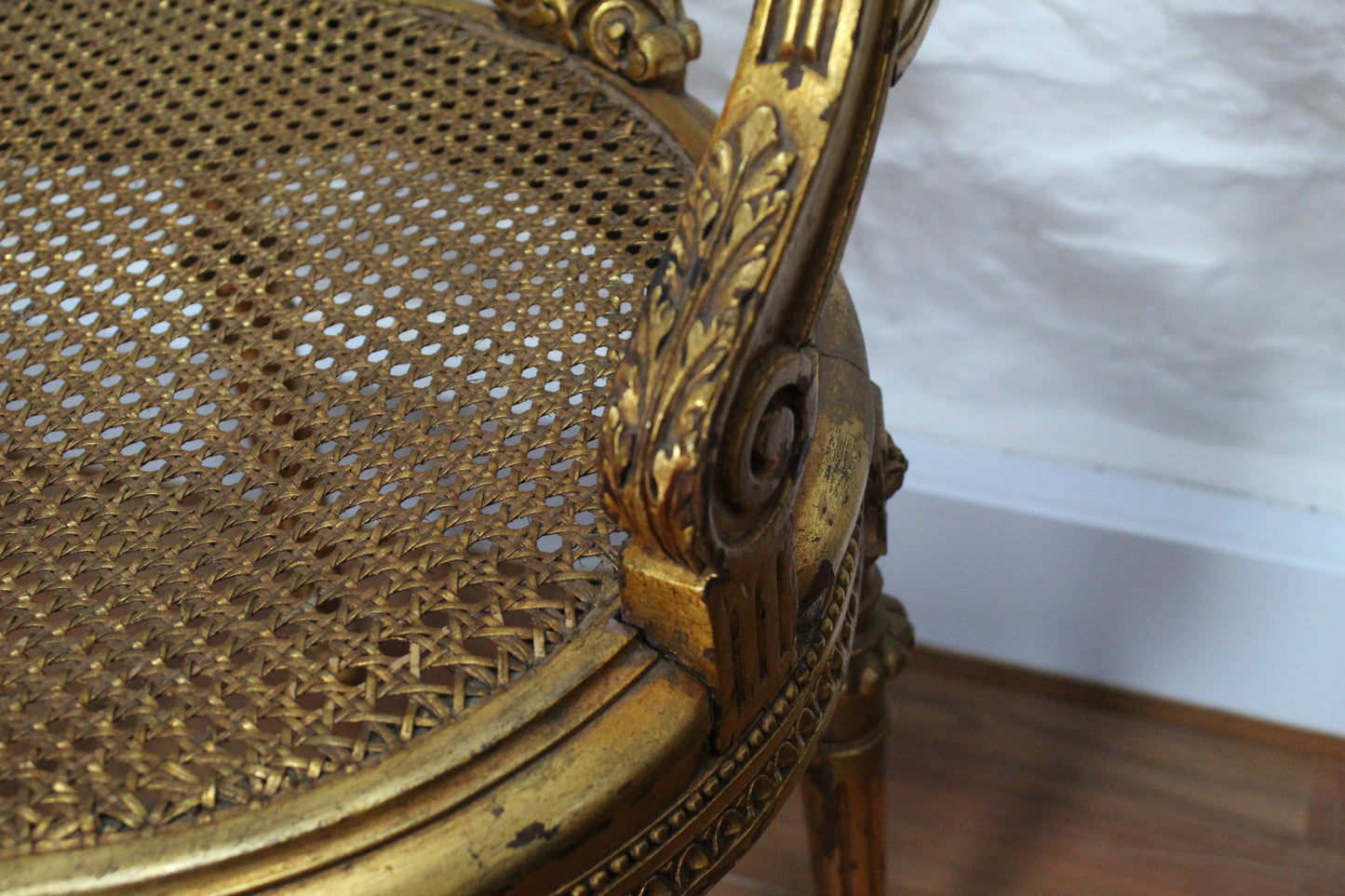 Pair of French Antique Gilt Chairs