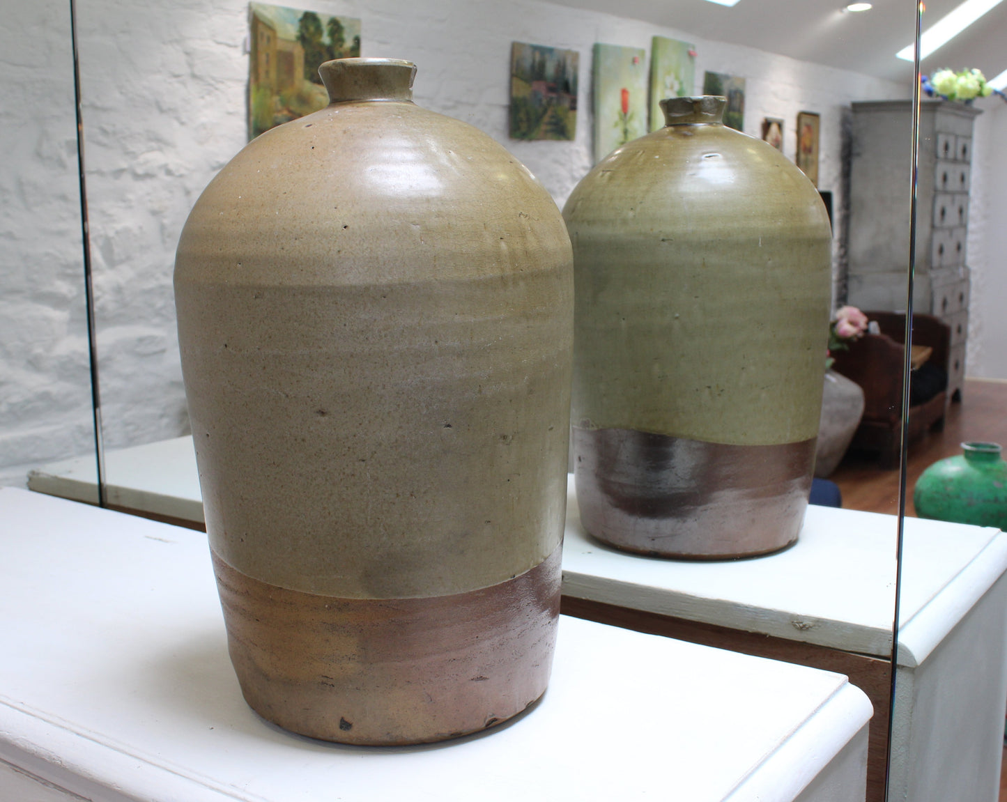 Large Victorian Treacle Glaze Flagon