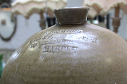 Large Victorian Treacle Glaze Flagon