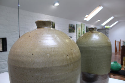 Large Victorian Treacle Glaze Flagon