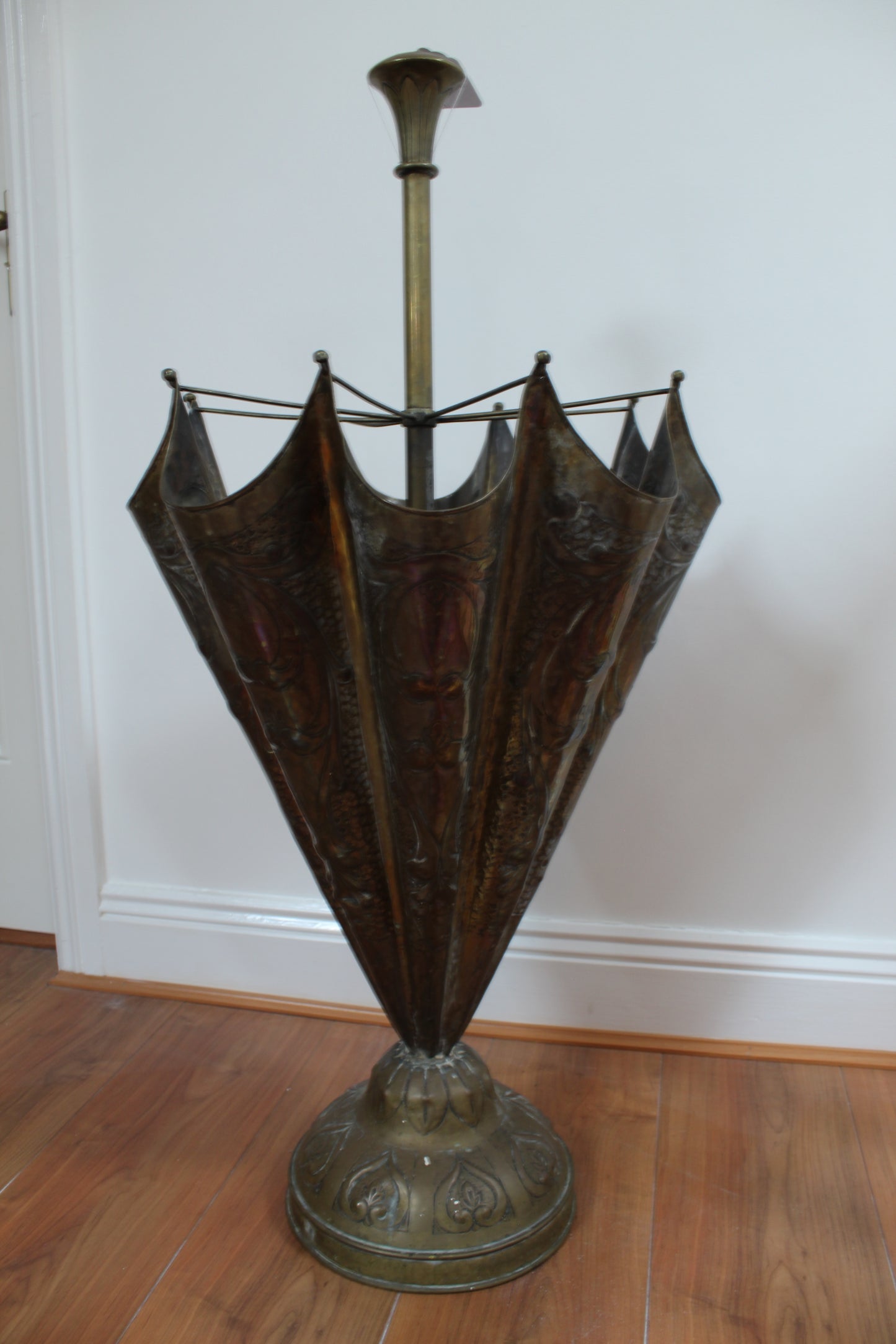 Umbrella Stand in Antique Brass