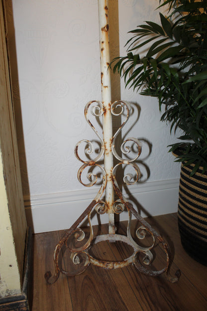 French Antique Wrought Iron Candle Holder