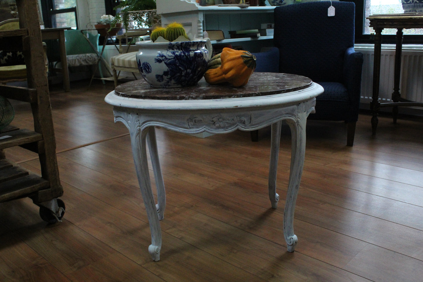 French Antique Marble Topped table