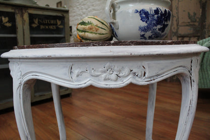 French Antique Marble Topped table